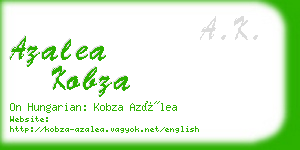 azalea kobza business card